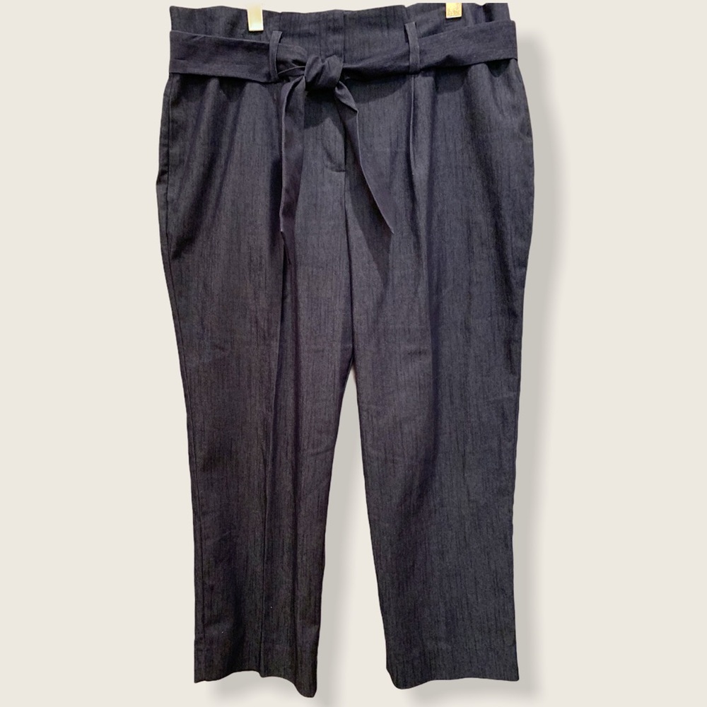 The Limited high paper bag waist navy pants 16